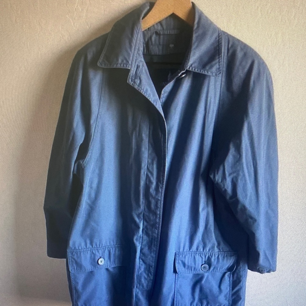 London Fog Navy Blue Trench Coat